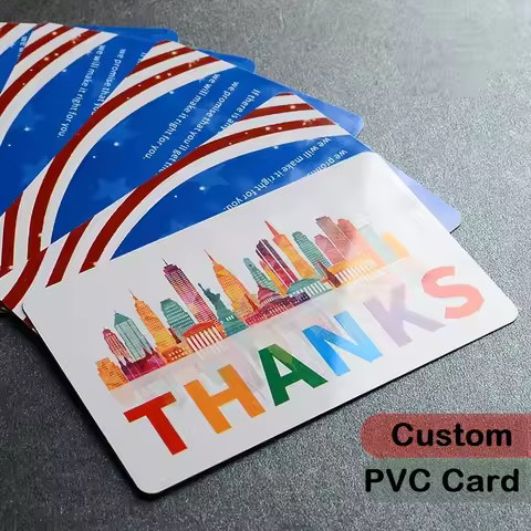 200pcs Custom PVC Business ID Card Own Design Logo Name Plastic Waterproof Double Side Glossy Matte 