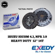 ISUZU HICOM 4.3 NPR 3.9 12'' 14T HEAVY DUTY EXEDY DAIKIN JAPAN CLUTCH KIT SET (IS572086U)