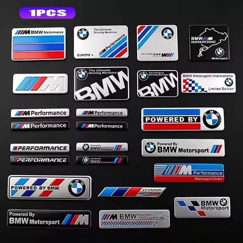 Zinc Alloy Styling Car Body Trunk Emblem Sticker Accessories For BMW X1 X2 X3 X5 X4 X6 X7 iX3 F20 F1