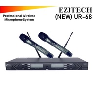 EZITECH UR-68 UHF DUAL CHANNEL WIRELESS HANDHELD MICROPHONE