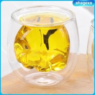 [Ahagexa] Double Walled Glass Cup Espresso Cup Girls Kids Adults Holiday