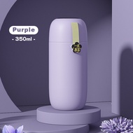 JustLiving 350/450Ml กระบอกน้ำเก็บความร้อนสแตนเลสแก้วแก้วน้ำสูญญากาศถ้วยสุญญากาศกันรั่วกระบอกน้ำขวดเ