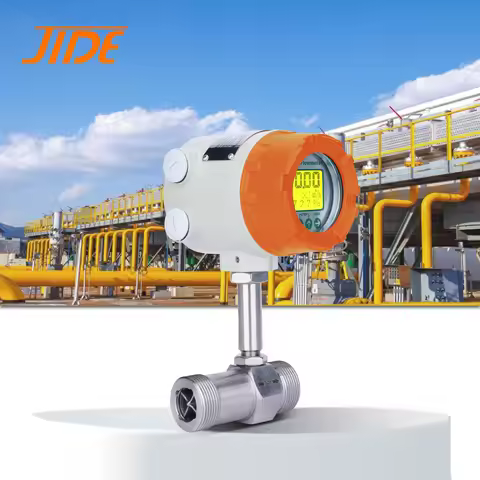 4.0MPA Oil RS485 Liquid Turbine Flow Meter With Flange Connection for Gas Medium OEM Customizable