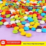 Choco Chips Elmer Warna Warni / Choco Chip Repack Warna Warni / Rainbow Chips Elmer Repack