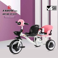 Exotic Sepeda Anak Bayi Balita Dorong Roda 3 Tricycle Exotic ET5777 By Pacific Pink