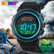 SKMEI Men Sports Watches Solar Power Outdoor Watches Shock Digital Watch Chrono 50M Water Resistant 