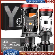 Mini Projector Y7D Y6D Y8D H4 50 Watt Original Super Bright 2PCS Y7D Car and Motorcycle Led Lights H