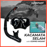 COD TaffSPORT Kacamata Selam Scuba Diving Snorkeling with GoPro Mount - AS304 / Masker nyelam renang