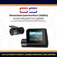70Mai Dash Cam Pro Plus+ A500s [Built-in GPS | 1944P Dual Record | Night Vision] - 1 Year Warranty