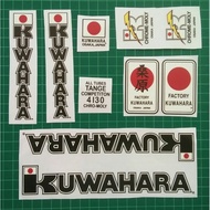 BMX Kuwahara Decal Transparent Sticker For FF BMX size 12 &amp; 16"