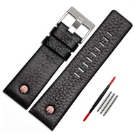 Diesel Calfskin Leather Watch Band strap with Tool 22mm 24mm 26mm 28mm 30mm Replacement for Men's Di