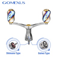 Gomexus 82-98mm Reel Double Handle with Titanium Knob for Shimano Daiwa Spining Fishing Reel Eging S