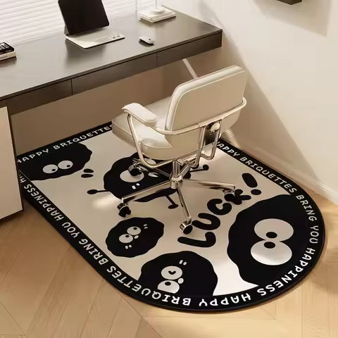VIKAMA Children's Room Coal Ball Floor Mat, Study Chair, Desk, Study Room Swivel Chair, Computer Cha
