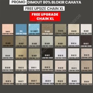 [big sale] - gorden gulung dimout / blackout - krey chainstd - dimout promo