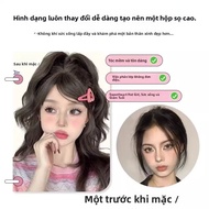 MONLEYTA | Phụ kiện tóc đuôi ngựa giả cho nữ giả mạo giả mạo phụ kiện tóc giả mây cao giả mạo tóc gi