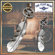 THE FLAT HEAD Pendant Top FN-JP-303 - Wheel & Feather L, Silver 925 [Direct from Japan]