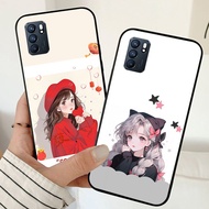 Oppo reno 6 4g, 5g / reno 6z / reno 6 pro / reno 6 pro plus case printed with trendy girl image, bea