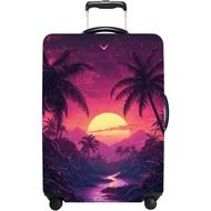 Luggage Cover Washable Suitcase Protector Anti-scratch Suitcase cover Fits 20-34 Inch Luggage (Cocon