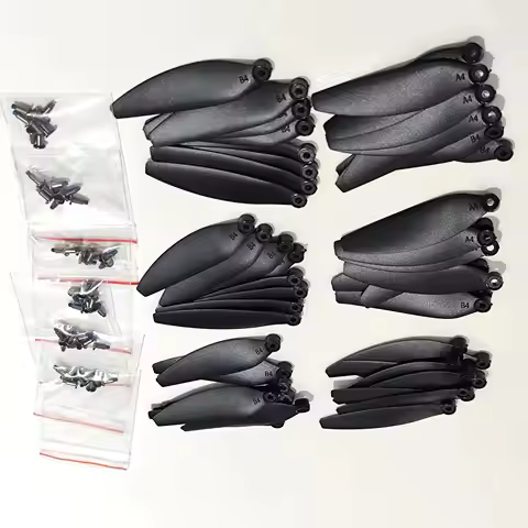 48PCS(6 Sets) E88 GT Foldable Drone Original Maple Leaf Wing Fan Spare Parts Blade Propellers for Ne