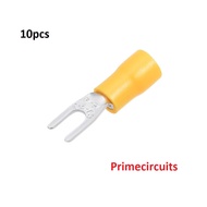 10pcs SV2-3 Spade Insulated Wire Connector Electrical Crimp Terminal Cable Wire Connector