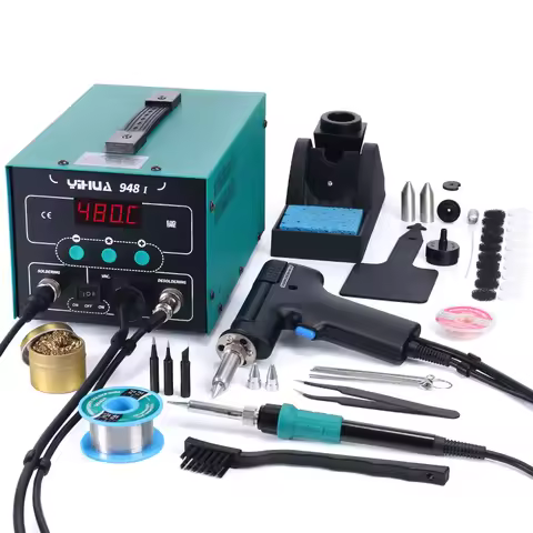 YIHUA 948-I 2 in 1 Digital Display Soldering Station and Tin Gun 90W Temperature Adjustable Solderin