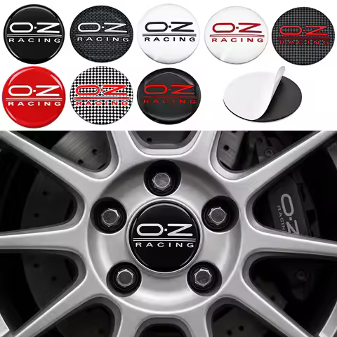 4Pcs 3D OZ OZRacing Wheel Center Caps Stickers 45/56/60/65mm Hub Rim Emblem Decals for OZ Racing Car