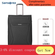 YQ44 samsonite/Samsonite Trolley Case Unisex Luggage Universal Wheel Suitcase Boarding Bag Portable BusinessTR7*09001Bla