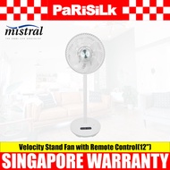 MISTRAL MISTRAL MHV912R-WH High Velocity Stand Fan with Remote Control(12) High Velocity Stand Fan