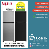 Hitachi 212L 2 DOOR FRIDGE HRTN5230M | HRTN5230M-XSG | HRTN5230M-BBK