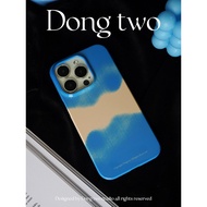 Blue Graffiti Stitching Suitable for iPhone 16Pro 14ProMax 12 14Pro 15ProMax 7/8 plus 11ProMax 13Pro