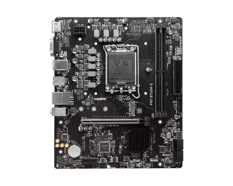 MSI PRO B760M-E MotherBoard Intel B760 LGA 1700 DDR5 64GB PCI-E 4.0 M.2 Micro ATX i7-14700K i9-14900