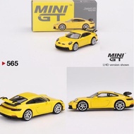 MINI GT 565 PORSCHE 911 (992) GT3 RACING YELLOW SAFE PACKING
