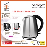 [Local Seller] Aerogaz AZ-120KTS 1.2 Litre Kettle Jug – Silver Color