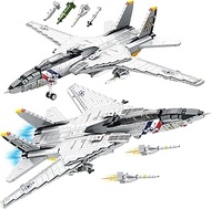 HI-REEKE F-14 Jet Fighter Plane Tomcat Military Building Set for Adult, Army Model Jet Fighter Plane