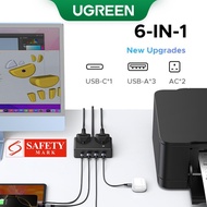 【6 in 1】UGREEN GaN 20W USB-C USB-A AC Desktop Charging Station Socket for iPhone 16 Pro Max/Tablet/S