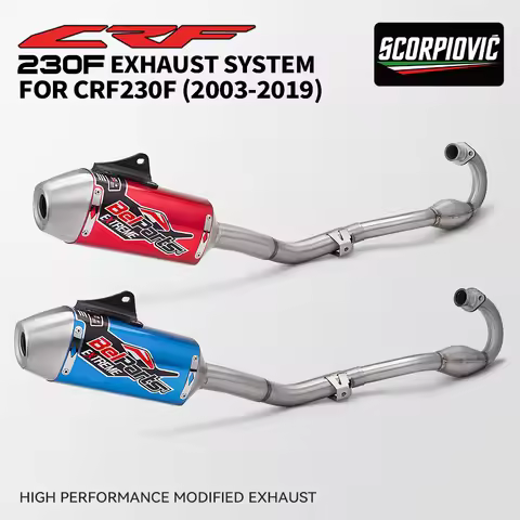 For CRF230F CRF150F CRF 230F 150F 230 150 F 2003-2019 Motorcycle Full Exhaust Muffler System