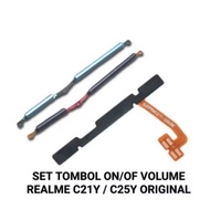 TOMBOL Realme C21y C25y button flexible on off volume flexible power replacement outside inside rela