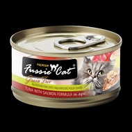 Fussie Cat BLACK LABEL Tuna with Salmon Formula in Aspic 80g X24