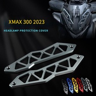 Motorcycle CNC Front Windshield Bracket Deflectors Windscreens Decorative Cover Protector Support Holder for Yamaha Xmax 300 2023 Accessories