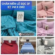 3F STRIPED COTTON BLANKET. SIZE 2M X 2M4