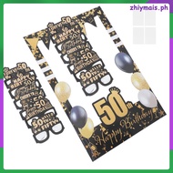 Frames 50th Birthday Party Supplies Decoration Photo Event Decorations Accessories  zhiymais