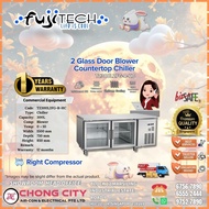 FUJITECH 2 DOOR COUNTERTOP FULL CHILLER (BLOWER) RIGHT COMPRESSOR - TZ300L2FG-R-HC