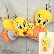Ahou Japan NICI LOONEY TUNES Tweety Doll Charm Key Ring Plush Pencil Case Cute Keychain