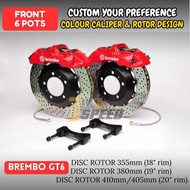 BREMBO 18Z/V6/GT6 FULL SET (6POT) FOR ALL CAR MODEL