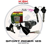 【5.5 SALE】MAIN SWITCH FULL SET KUNCI SUIS MOTORCYCLE SPORT RIDER 125i SYM