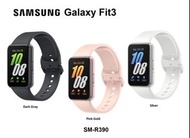 Samsung Galaxy Fit3, R390, 三星智能運動手環Fit 3，1.6" AMOLED display，Tracking over 100 exercises，Up to 13-da