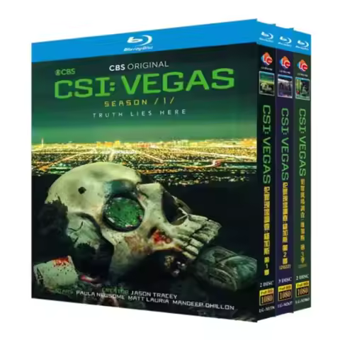 HD TV Series CSI: Vegas Seasons 1-3, Blu-ray 7 Discs English Pronunciation BD DVD