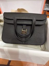 Hermes Halzan 25 黑金/brand new