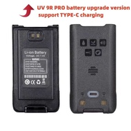 Waterproof Walkie Talkie Battery with Type-C Fast Charging for Baofeng UV9R Plus /UV9R Pro/UV9R f