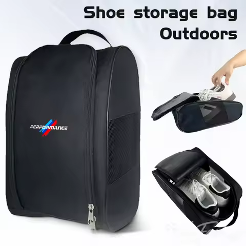 For BMW Performance X1 X3 X4 X5 E46 E90 F20 E60 E39 F10 M1 M3 M5 M6 E87 Car Logo Sneaker Storage Bag